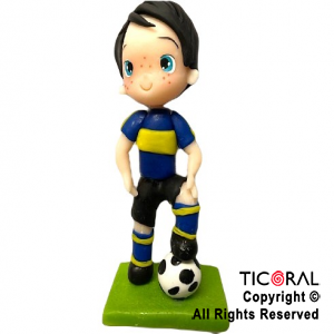 ADORNO JUGADOR FUTBOL BOCA A. PORCELANA FRIA x 1